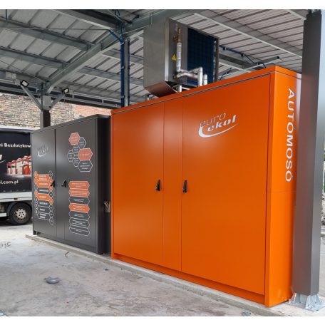 3 beállás, önkiszolgáló autómosó technológia szekrényben 