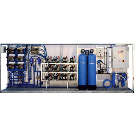 2 beállás, önkiszolgáló autómosó hőszigetelt konténerben