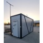 4 beállás, önkiszolgáló autómosó hőszigetelt konténerben