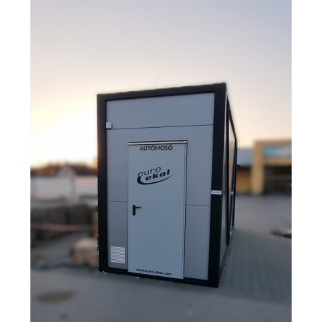 4 beállás, önkiszolgáló autómosó hőszigetelt konténerben