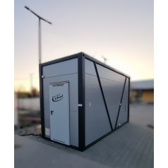   6 beállás, önkiszolgáló autómosó hőszigetelt konténerben