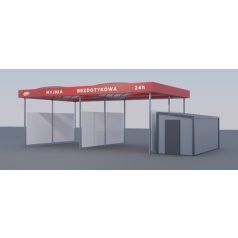 Önkiszolgáló autómosó tető Bronz Design 2 állás 