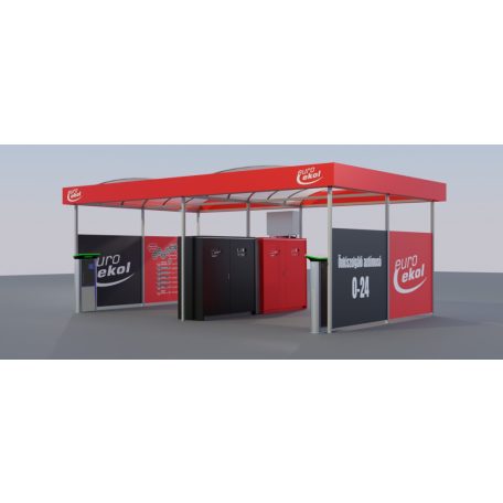 Önkiszolgáló autómosó tető Bronz Design 2 állás 