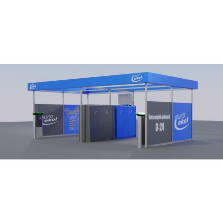 Önkiszolgáló autómosó tető Bronz Design 2 állás 