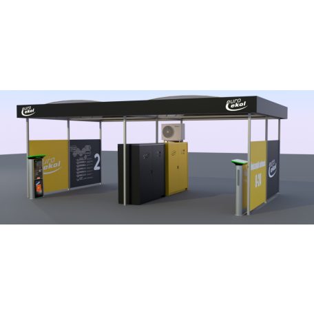 Önkiszolgáló autómosó tető Bronz Design 2 állás 