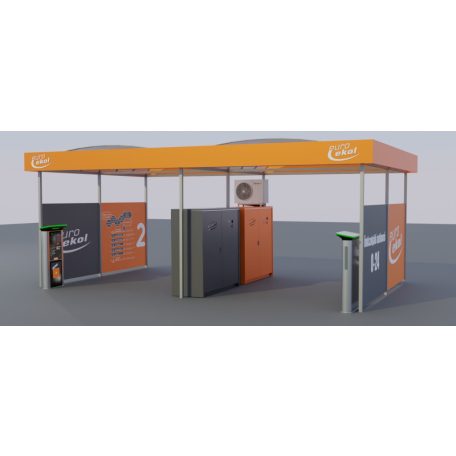 Önkiszolgáló autómosó tető Bronz Design 2 állás 