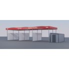 Önkiszolgáló autómosó tető Bronz Design 3 állás 