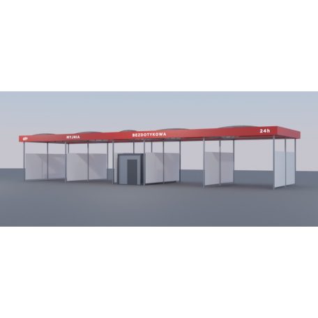 Önkiszolgáló autómosó tető Bronz Design 4 állás 