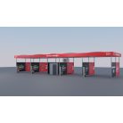 Önkiszolgáló autómosó tető Bronz Design 4 állás 