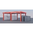 Önkiszolgáló autómosó tető Gold Premium Design 2 állás