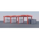  Önkiszolgáló autómosó tető Gold Premium Design 3 állás