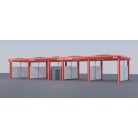  Önkiszolgáló autómosó tető Gold Premium Design 4 állás