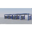  Önkiszolgáló autómosó tető Gold Premium Design 4 állás