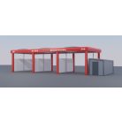 Önkiszolgáló autómosó tető Gold Design 3 állás