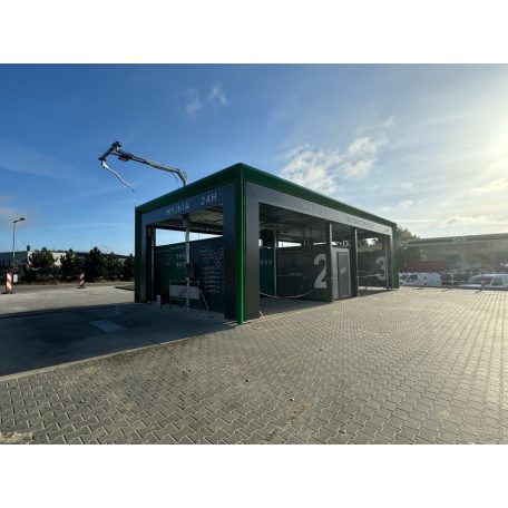 Önkiszolgáló autómosó tető New Design 2+1 állás