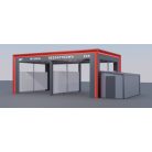  Önkiszolgáló autómosó tető New Design 2 állás