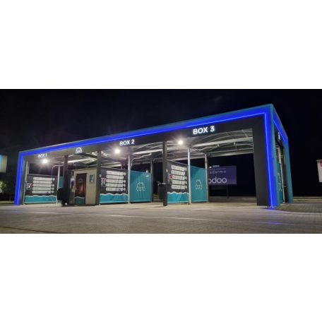  Önkiszolgáló autómosó tető New Design 3 állás