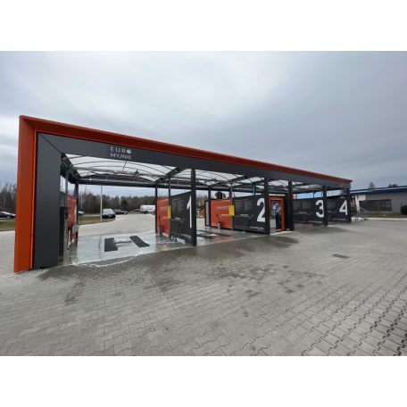 Önkiszolgáló autómosó tető New Design 4+1 állás