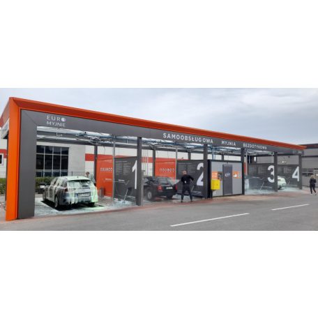  Önkiszolgáló autómosó tető New Design 4 állás