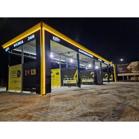  Önkiszolgáló autómosó tető New Design 4 állás