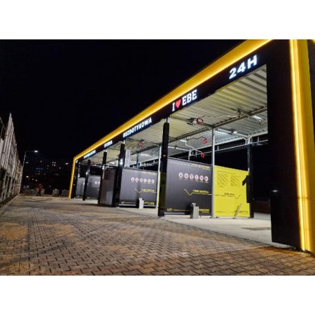  Önkiszolgáló autómosó tető New Design 4 állás