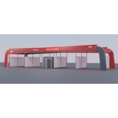 Önkiszolgáló autómosó tető Piano Design 4 állás