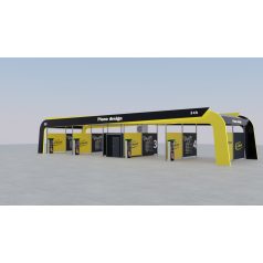 Önkiszolgáló autómosó tető Piano Design 4 állás