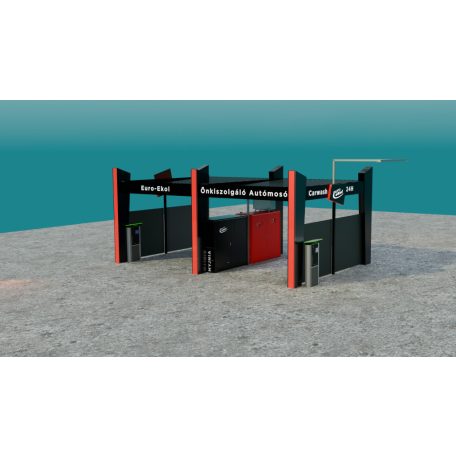 Önkiszolgáló autómosó tető Prestige 2+1 állás