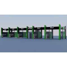  Önkiszolgáló autómosó tető Prestige 5 állás