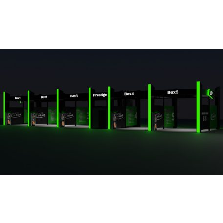 Önkiszolgáló autómosó tető Prestige 5 állás