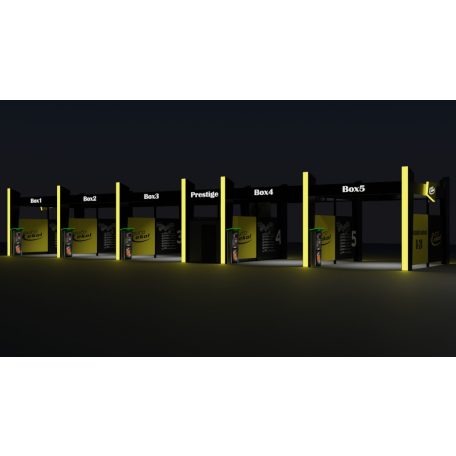  Önkiszolgáló autómosó tető Prestige 5 állás