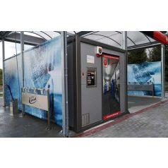 Önkiszolgáló autómosó technológia konténerben