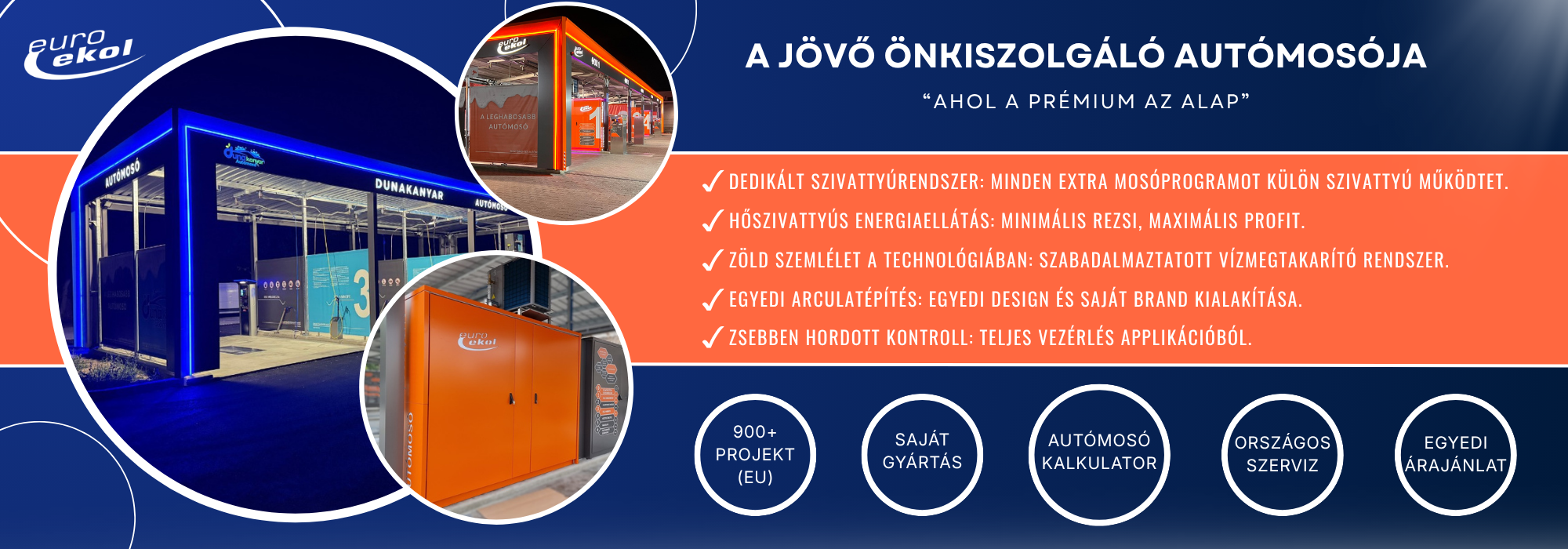 Euro-Ekol önkiszolgáló autómosó technológia